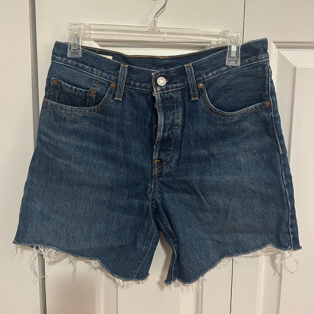 Levi's Dark Blue Jean Shorts